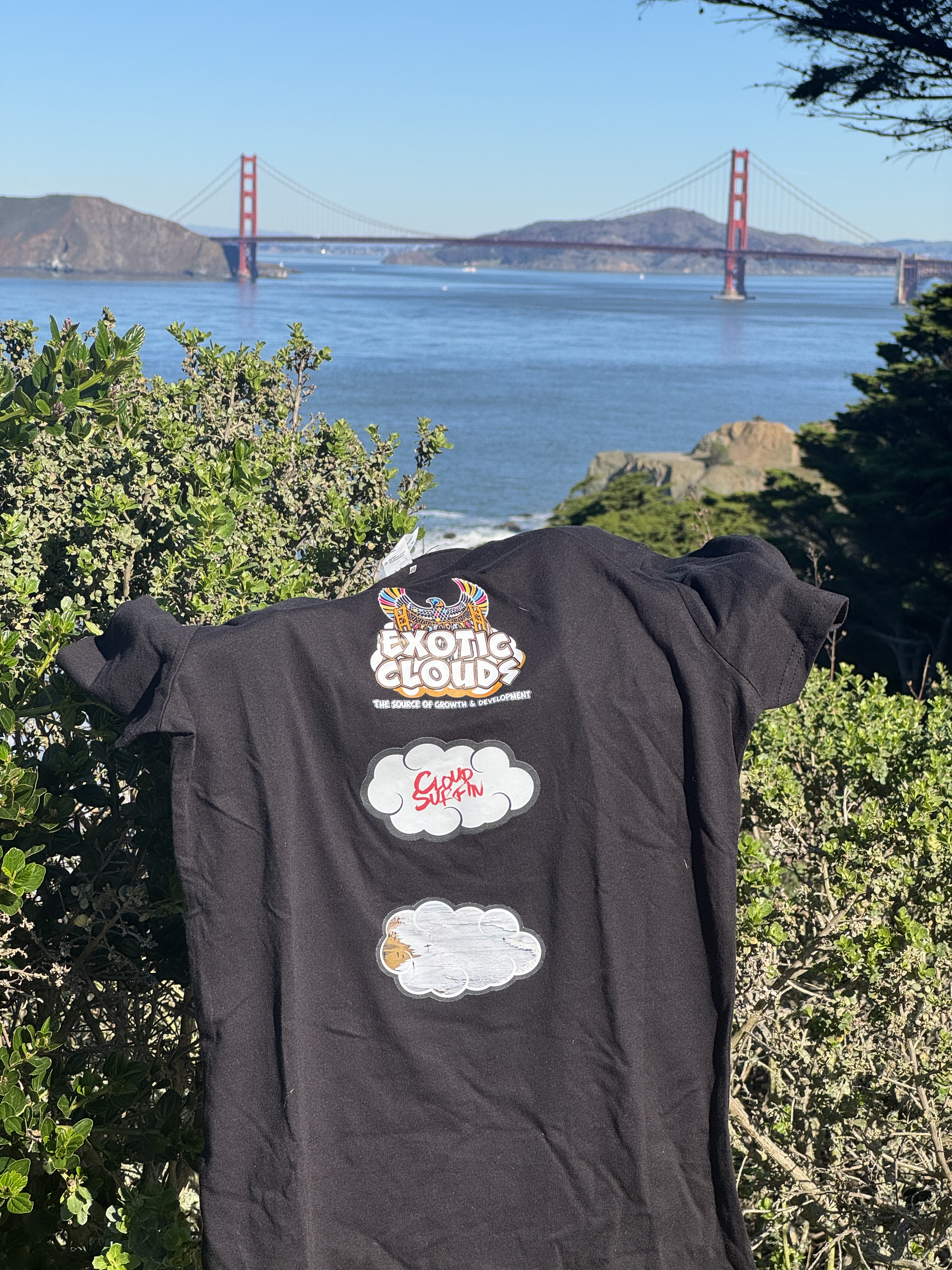 Tshirt with clouds
